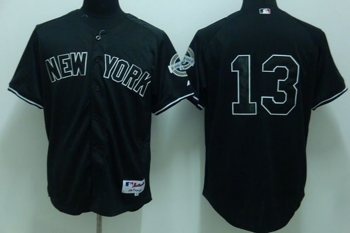 Yankees #13 Alex Rodriguez Stitched Black Youth MLB Jersey - Click Image to Close